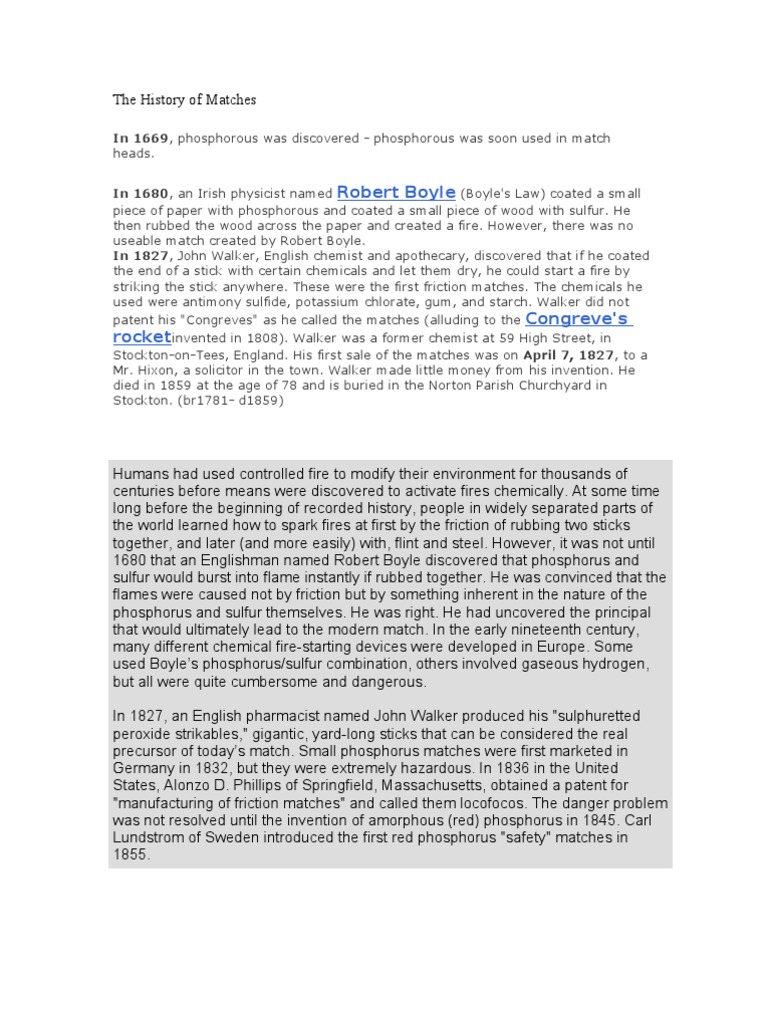 Evolution of Match Technology | PDF | Sports | Nature