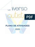 Plano de atividades da Universautista para 2020