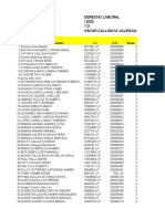 Asignatura: Derecho Laboral Gestion: I 2022 Curso: 1 D Docente: Oscar Callisaya Valencia