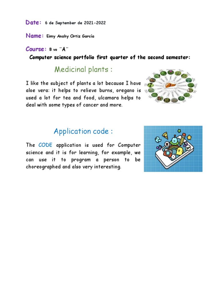 Computer Science Portfolio | PDF