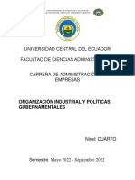 MISION VISION UCE Organización Industrial y Políticas Gubernamentales