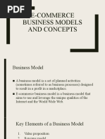 E-Commerce Business Models and Concepts