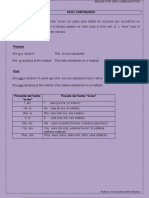 Past Continuous CONCEPT: El Pasado Del Verbo "To-Be" Es Usado para Hablar de Acciones Que Sucedieron en