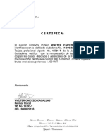 Certificacion de Ingresos Cargos Directivos