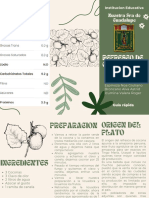 Flyer Folleto Triptico Plantas Vivero Divertido Moderno Orgánico Verde