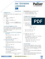 Álgebra - Fusión Reg 3 y 4 - Polinomios - División de Polinomios
