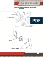 Diagrama de Despiece - Freno Delantero AK 125 - 150 - Mordaza (Caliper) .