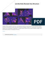 Mathematical Connect-the-Dots Reveals How Structure Emerges