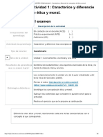 Examen - (APEB1-10%) Actividad 1 - Caracterice y Diferencie Los Conceptos de Ética y Moral