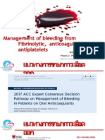 Management of Bleeding From Anticoagulants & Antiplatelets