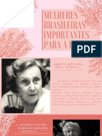 Mulheres Brasileiras Importantes para A Biologia