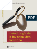 Introducción a la Metodología de la Investigación Científica