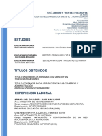 Curriculum Vitae-JOSÉ FUENTES PINARGOTE