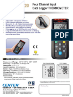 Four Channel Input Data Logger THERMOMETER: Features