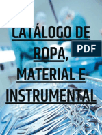 Catálogo de Ropa, Material e Instrumental