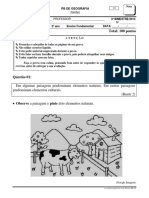 Geografia 2o Ano Prova Bimestral