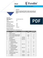 Technical Data Sheet: Ferolite Nam 30
