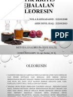 Oleoresin Analisis