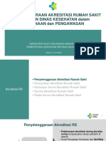 Pelaksanaan Akreditasi Di Rumah Sakit (Pra Survei, Survei Dan Paska Survei)