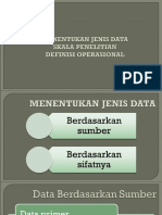 Data, Skala Dan Definisi Operasional