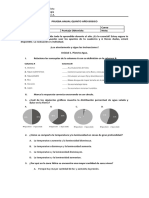 Prueba Ciencias Anual Naturales 5B