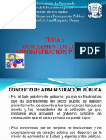 TEMA 2 fUNDAMENTOS DE LA ADMINISTRACIÓN PÚBLICA