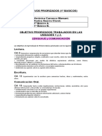 OBJETIVOS PRIORIZADOS TRABAJADOS EN LAS UNIDADES 1 y 2 (1° BASICOS)