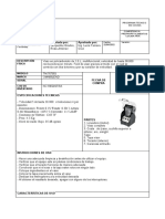 Ficha Tecnica Licuadoras Industriales