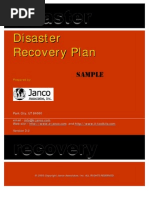 Disaster Recovery Plan Sample