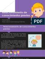 Relacionamiento de Conocimientos Previos