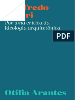 Arantes, O. Manfredo Tafuri Por Uma Crítica Da Ideologia Arquitetônica