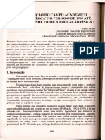 A Construção Do Campo Academico Educação Física No Período de 1960 Até Nossos Dias