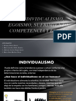 El Individualismo, Egoismo, Sufrimiento, Competencia y Estrés