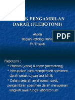 Teknik Pengambilan Darah Flebotomi