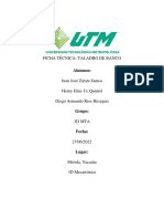 Ficha Técnica Del Taladro de Banco