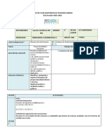 PLAN DE CLASE MAT 2º ABC 22 A 25 Marzo