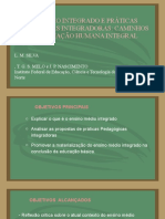 Ensino Médio Integrado e Práticas Pedagógicas Integradoras