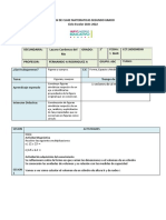 PLAN DE CLASE MAT 2º ABC 1 A 4 Marzo