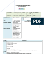 Plan de Clase Mat 2º Abc 8 A 11 Febrero