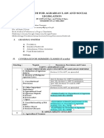 Agrarian Law and Social Legislation Course Guide