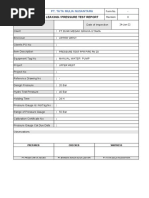 Full Water Test Procedure for Tanks | PDF