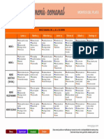 Menu MDP 22 Al 28 de Enero