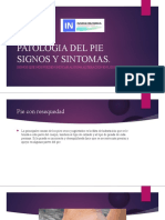 Patologia Del Pie Signos y Sintomas