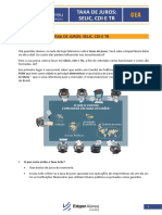 Taxa Juros Selic Cdi TR PDF Cea