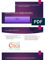 Evidencia Presentación Importancia y Transcendencia de Los Valores Eticos Empresariales