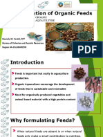 Formulating Organic Fish Feeds