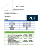 Minutes of Meeting: Attendees