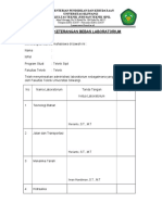 Surat Keterangan Bebas Laboratorium