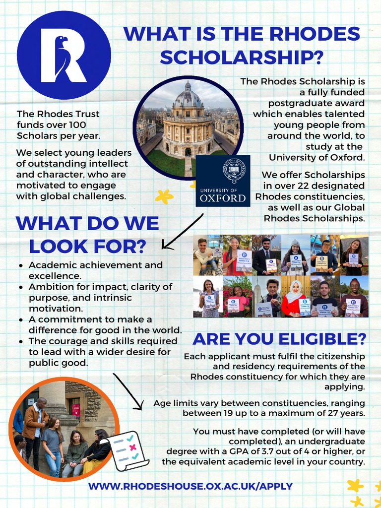 Rhodes Scholarship: A Guide for Aspiring Leaders | PDF | University Of ...