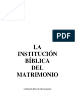 Institucion Biblica Matrimonio